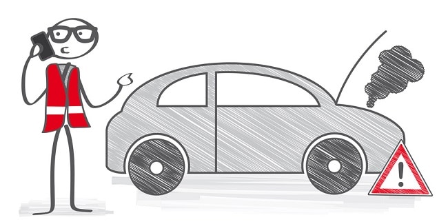 Autopanne, Pannenhilfe und Unfallhilfe